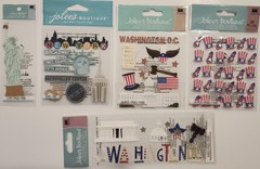 JOLEE’S BOUTIQUE Lot of 8 Dimensional Stickers WASHINGTON DC NEW YORK CITY