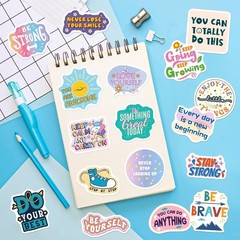 200PCS Motivational Stickers Inspirational Bottle Scrapbook Journal Vision Board