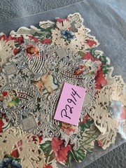Victorian Die-Cut Paper Lace Valentines Day Vintage