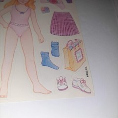 Vtg 80s AGC Pre-Teen Girl Sticker Activity Sheet Paper Doll/Dress Up