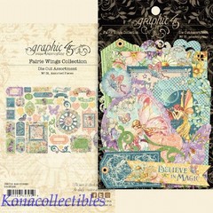 Graphic 45 Fairie Wings Die Cut Ephemera New!
