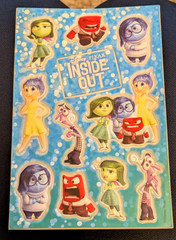 New open pkg Inside Out foam Stickers – 1 Sheet 11 Stickers – Disney Pixar Am Gr