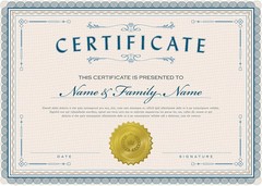 Hybsk 300pcs Notary Seals 2 inch Embossing Stickers Gold Metallic Certificate Se