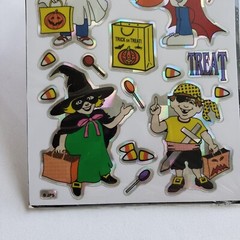 Vintage 80s Prizm Stickerz Classy Stick-Ons Halloween Trick O Treat