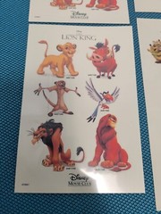 Lot of Disney Movie Club (DMC) Sticker Sheets
