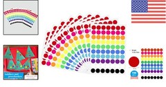 700 PCS 3/4 Inch Color Coding Dot Stickers – 10 Vibrant Colors for Kids & Office