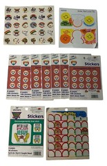 1991 Sonrise Creations 144 Stickers per Pack «Jesus Heart Rainbows» Lot Of 10
