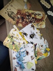 Bee loaded Pocket tags Junk Journal Scrapbook USA Seller gift