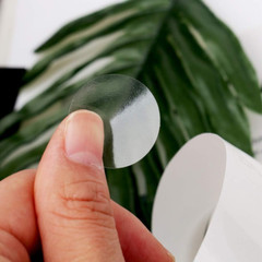 1000 Pcs Clear Retail Package Seals, 1 Inch round Circle Wafer Seal Sticker Clea