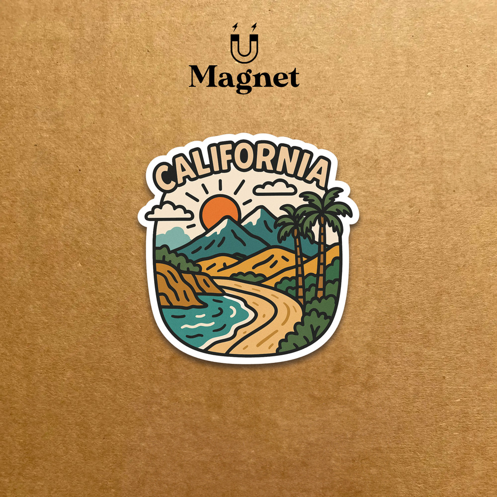 California Magnet | Travel Magnet | Fridge Magnet (CA01)