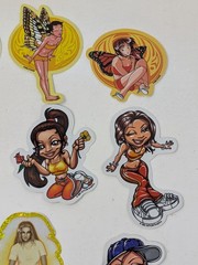 Vintage Y2K Sticker Lot Latina Chicano Aztlan Girls Fairy Anime Lowrider 2000s
