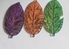 CraftBuddyUS Set of 108 Luxury Acrylic Leaves & Snowflakes in Mixed Colors