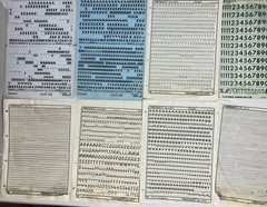 Letraset Chartpak Formatt Various Fonts- Letters Numbers~ 10pt-144pt ~33 Sheets