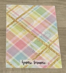 New Happie Scrappie Bunny ❤️ Vellum Mini Sheet 4 x 5.5”