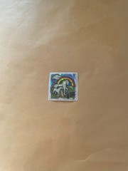 IVintage 1980s Small Prism Unicorn Sticker