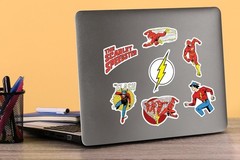 THE FLASH VINTAGE VARIETY DIE CUT VINYL 50 CT STICKER PACK