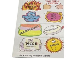 Vintage Troll Absolutely Awesome Stickers Sheet Retro Graphics Classroom
