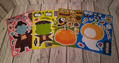 48 Sheet Halloween Stickers Make a Face Sticker for Kids Make Your Own Stickers