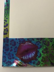 Lisa Frank Y2K Big Lips Glitter Pocket Folder Unpunched New RARE