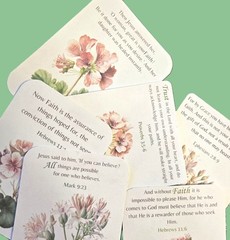 Bible Quotes Inspirational Faith Journal Cards #382 – Pink