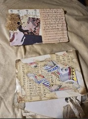 Handmade Junk Journal cards Altered Jumbo Playing Cards, Set Of 5
