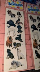Vintage Stickers Dogs Lot Of 3 Packs OTC Taiwan