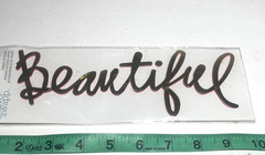 Heidi Swapp Foam Stickers Beautiful Script Title Gold Foil Dimensional Scrapbook