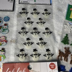 Recollections Paper Crafts Christmas Scrapbook Sticker Garland Lot of 6 Glitter