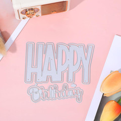 Happy Birthday Die Cuts for Card Making, Exquisite Birthday Stamps and Dies for