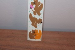 Vintage 1983 Cardesign TOOTS Sticker Strip KANGAROOS MUS #148 Mama & Joey family