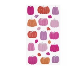 Pink & Orange Puffy Pumpkin Stickers Papercraft Planner Journal Fall Harvest