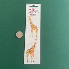 Vtg Mrs. Grossman’s Stickers- Giraffe Animal Zoo Safari Travel Jungle