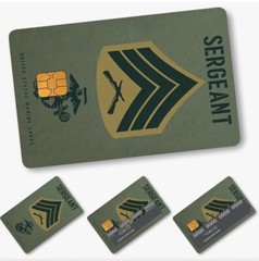 x4 USMC SERGEANT UNITED STATES MARINE CORP CREDIT DEBIT CARD SKIN STICKERS #316