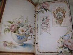 Alice In Wonderland Journal Time For Tea Scrapbook USA Seller