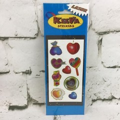 Vintage KeeVa Scrapbooking Stickers Hearts Gold Embossed Shimmer Sealed Pack