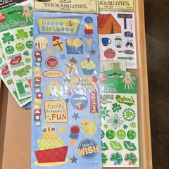 Crafter’s Square Stickabilities Scrapbooking Lot: Stickers & Rub-On, Holiday