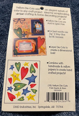 PAPER REFLECTIONS VELLUM DIE CUTS FOLK ART HEARTS & STARS