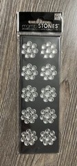 me&my BIG ideas mambiSTONES Rhinestone Stickers – White Clear Silver Flowers