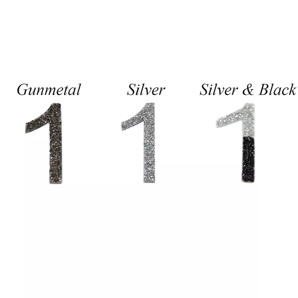 number 1 Sparkle Number Patch Patches on Alphabet Embroidery Clothes