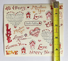 Vintage SUSAN BRANCH Quotes (12695) 5″x4.5″ Sticker Module w/Images & Phrases