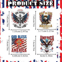 250 Anniversary USA Stickers – 20 Pcs 250Th Patriotic Merchandise | American Fla