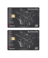 2 Premium Print Staccato Cleaning Mat Bank Card Vinyl Skin Small Chip