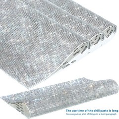 Luxury Bling Rhinestone Sheet 9.4×7.9 Inches – 12000 Pcs for DIY Glitter Crafts