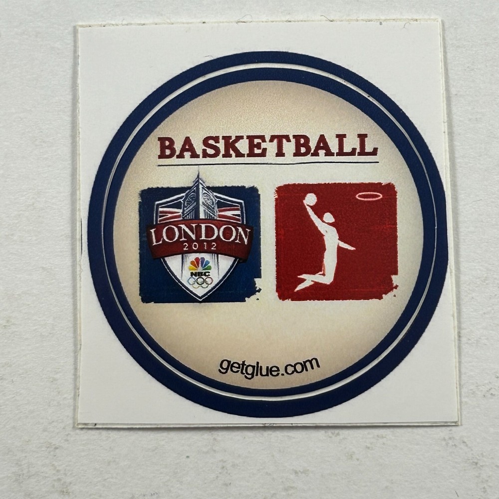 London 2012 Olympics Basketball Sticker Round