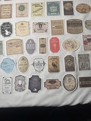 Victorian Trading 50 Gothic Apothecary Potion Labels Planner Journal Stickers