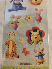 Stickeroni Licensed Winnie the POOH & Friends 2005 Stickers Piglet Eeyore Tigger