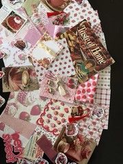 70 Pc Vintage Strawberry Junk Journal Kit Ephemera Recipe Tags Papers CottageCor