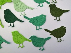Bird Birds Die Cut Paper Scrapbook Card Making Embellishment 18pc
