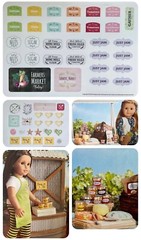 American Girl Stickers Farm and Feast Gardening Canning Food Crafts 2 Sheets NEW