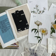 Vintage Fairy Botanical Junk Journal Kit Cottagecore Ephemera Pressed Flowers